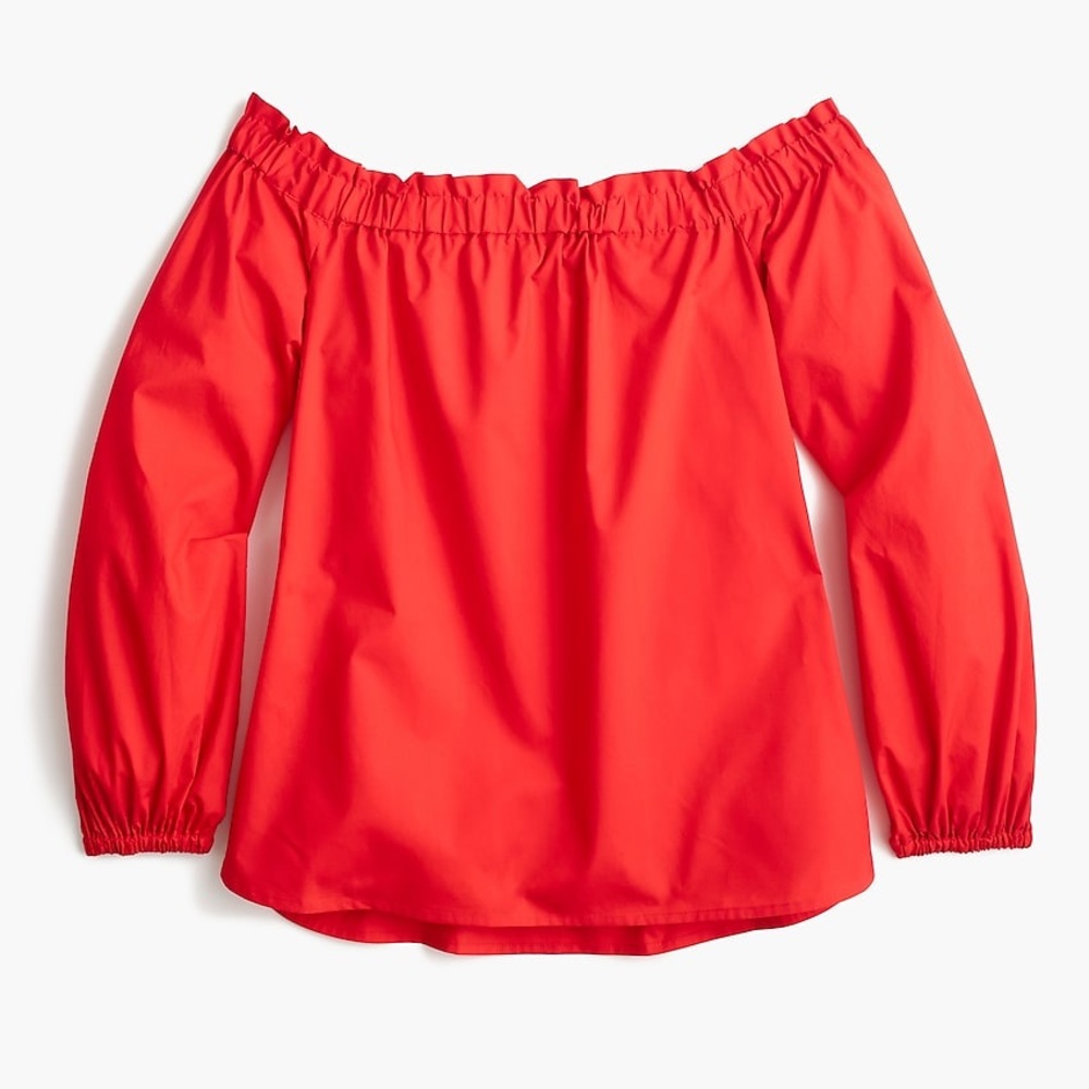 J Crew Off-The-Shoulder Top